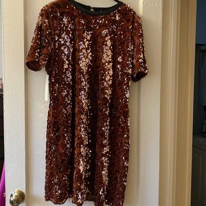 Anthropologie sequence evening dress.